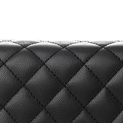 Chanel Caviar Quilted Small Coco Handle Flap Black 9 of 11