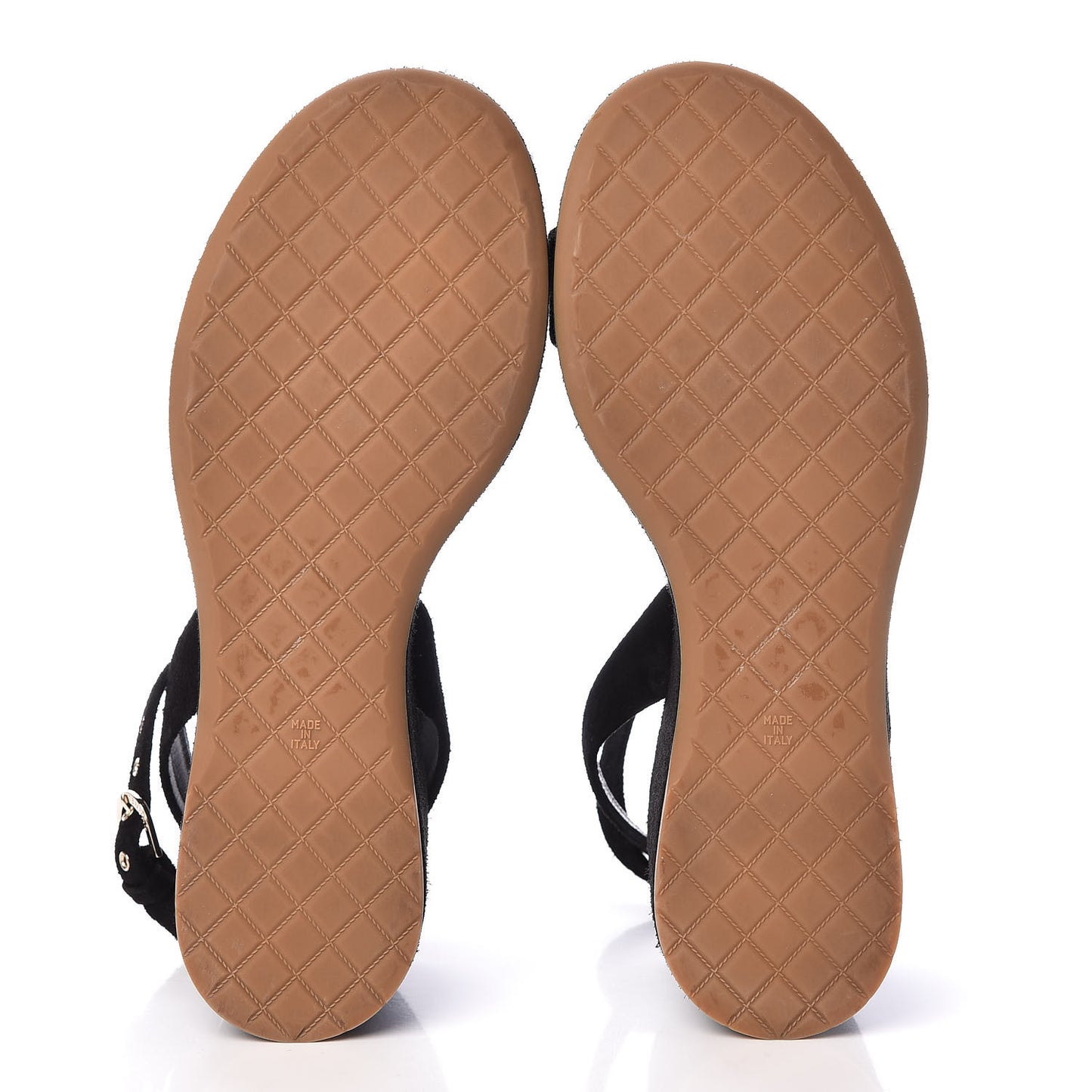 Suede Platform Wedge Sandals 40 Black