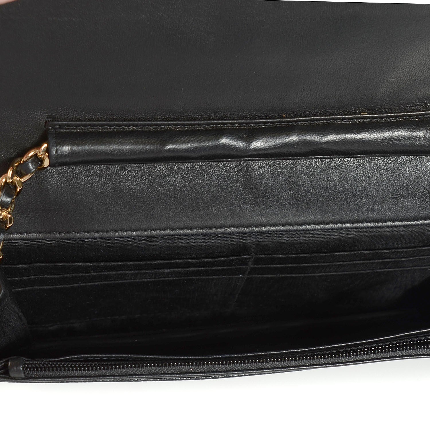 Chanel Caviar Timeless CC Wallet on Chain WOC Black 5 of 8