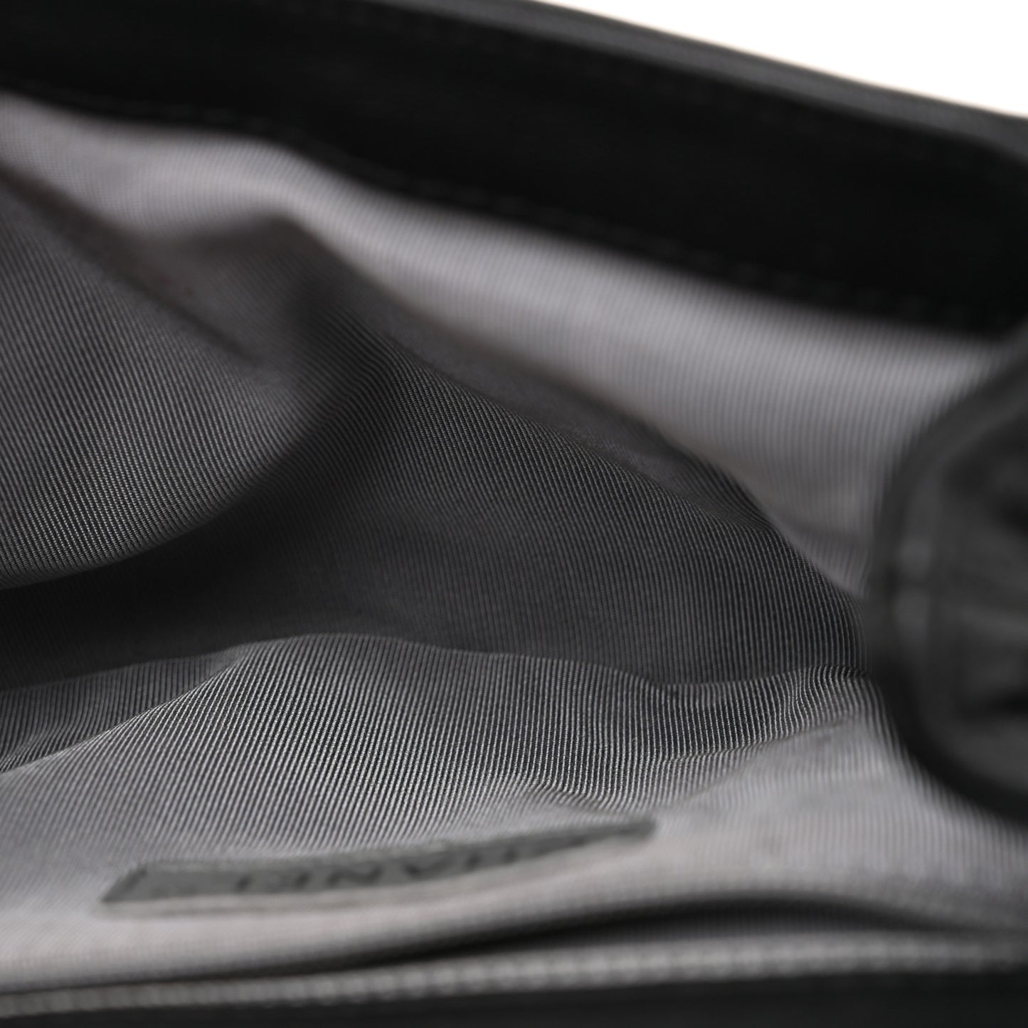 Washed Lambskin Quilted Mini Chain Around Flap Black