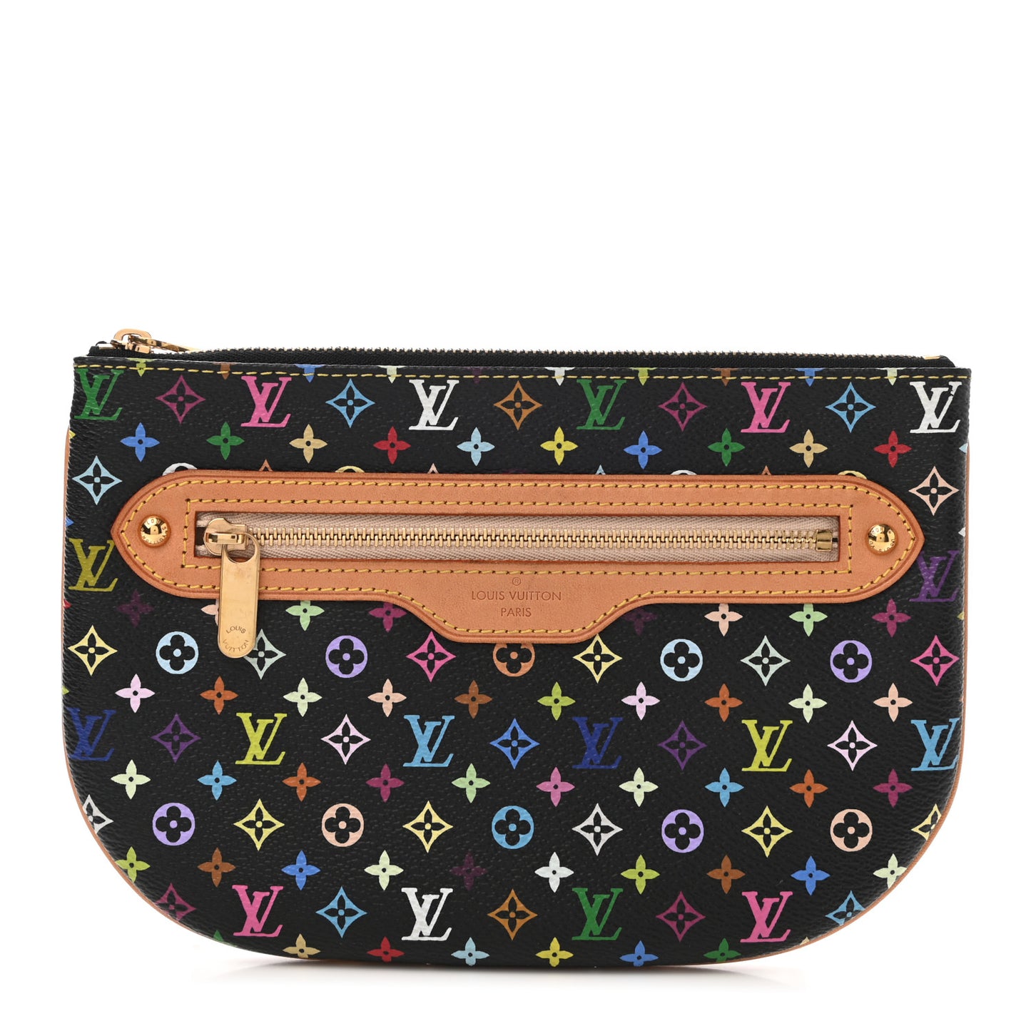 Monogram Multicolor Pochette Plate GM Black