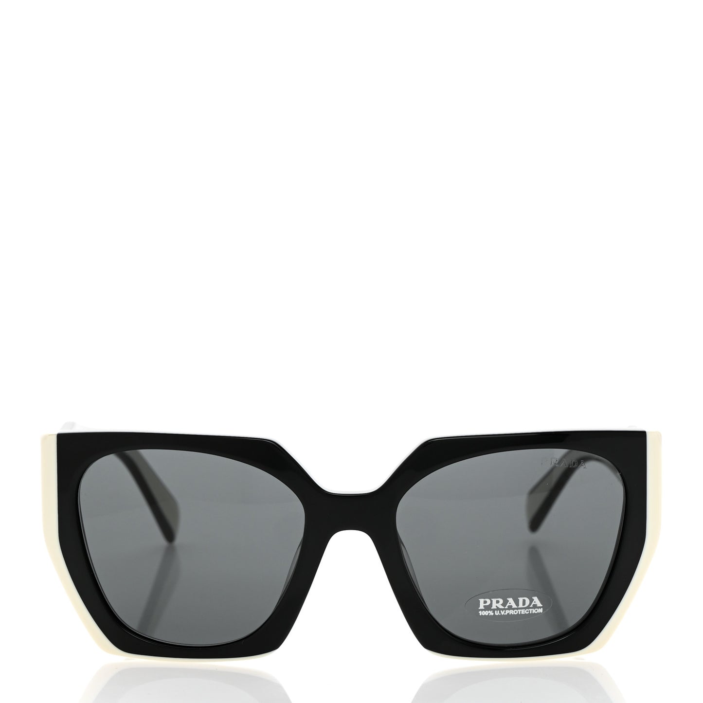 Acetate Sunglasses SPR 15W Black White
