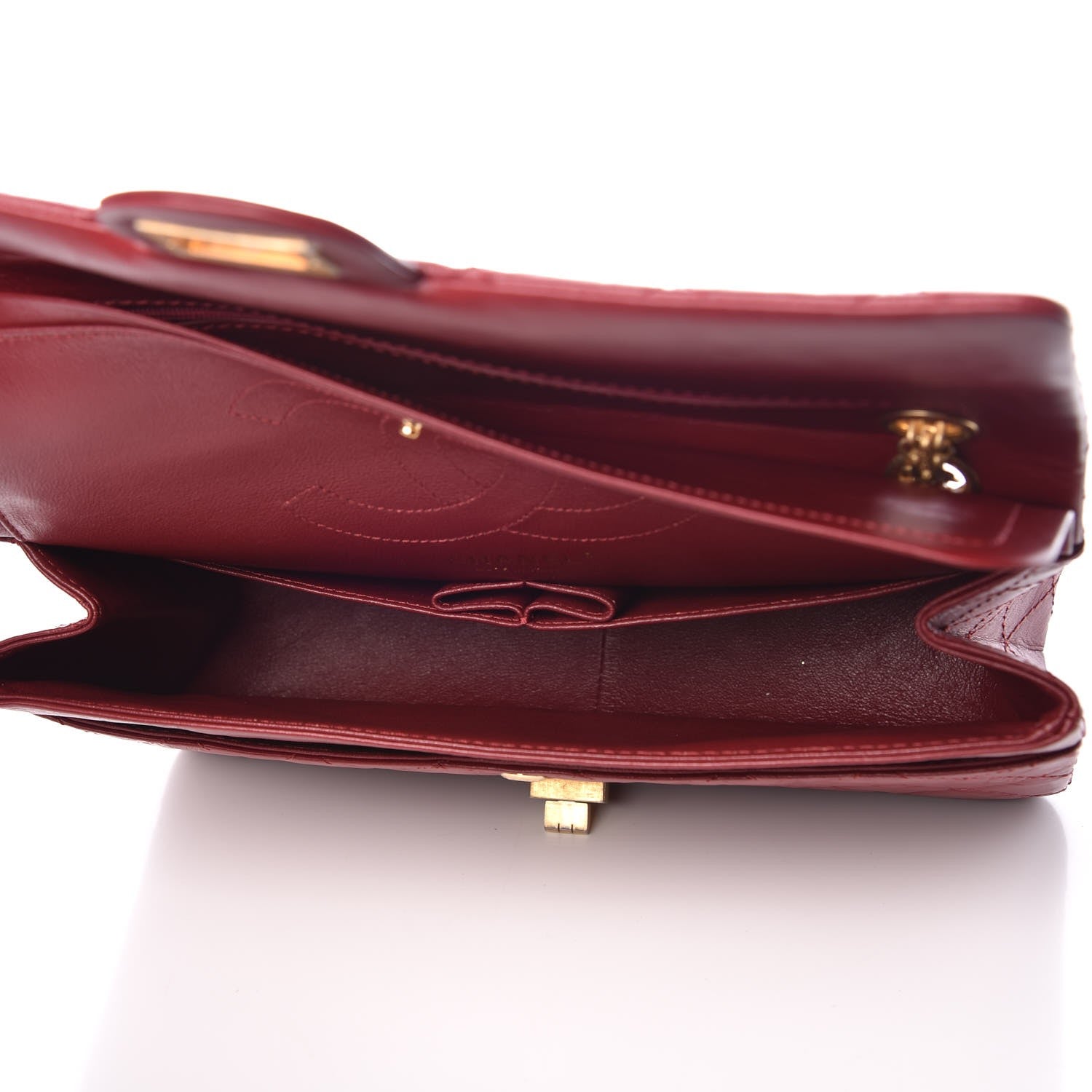 Chanel Aged Calfskin 2.55 Reissue 226 Flap Burgundy 5 of 8