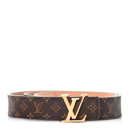 Louis Vuitton Mini Monogram 25mm LV Initiales Belt 75 30 1 of 7