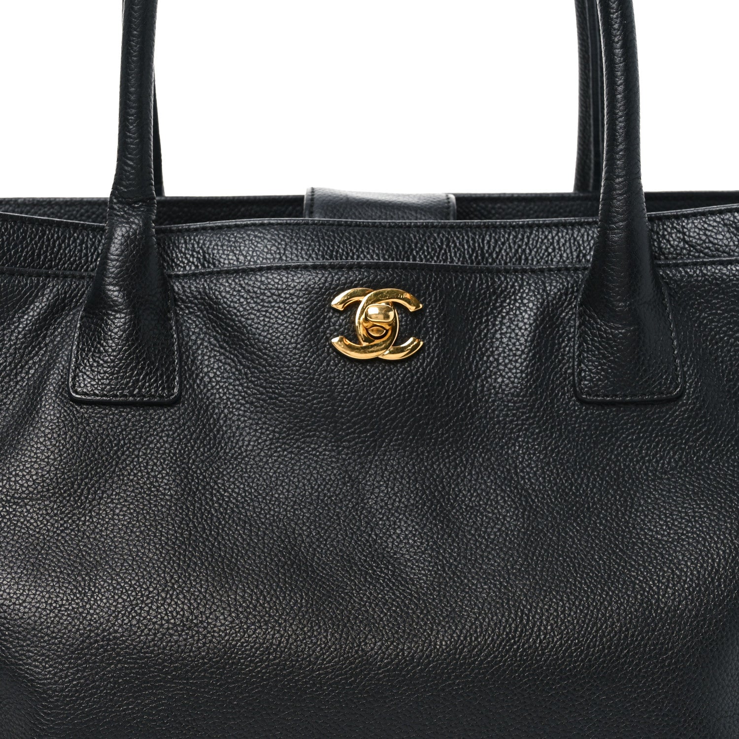 Chanel Calfskin Cerf Shopper Tote Black 8 of 10