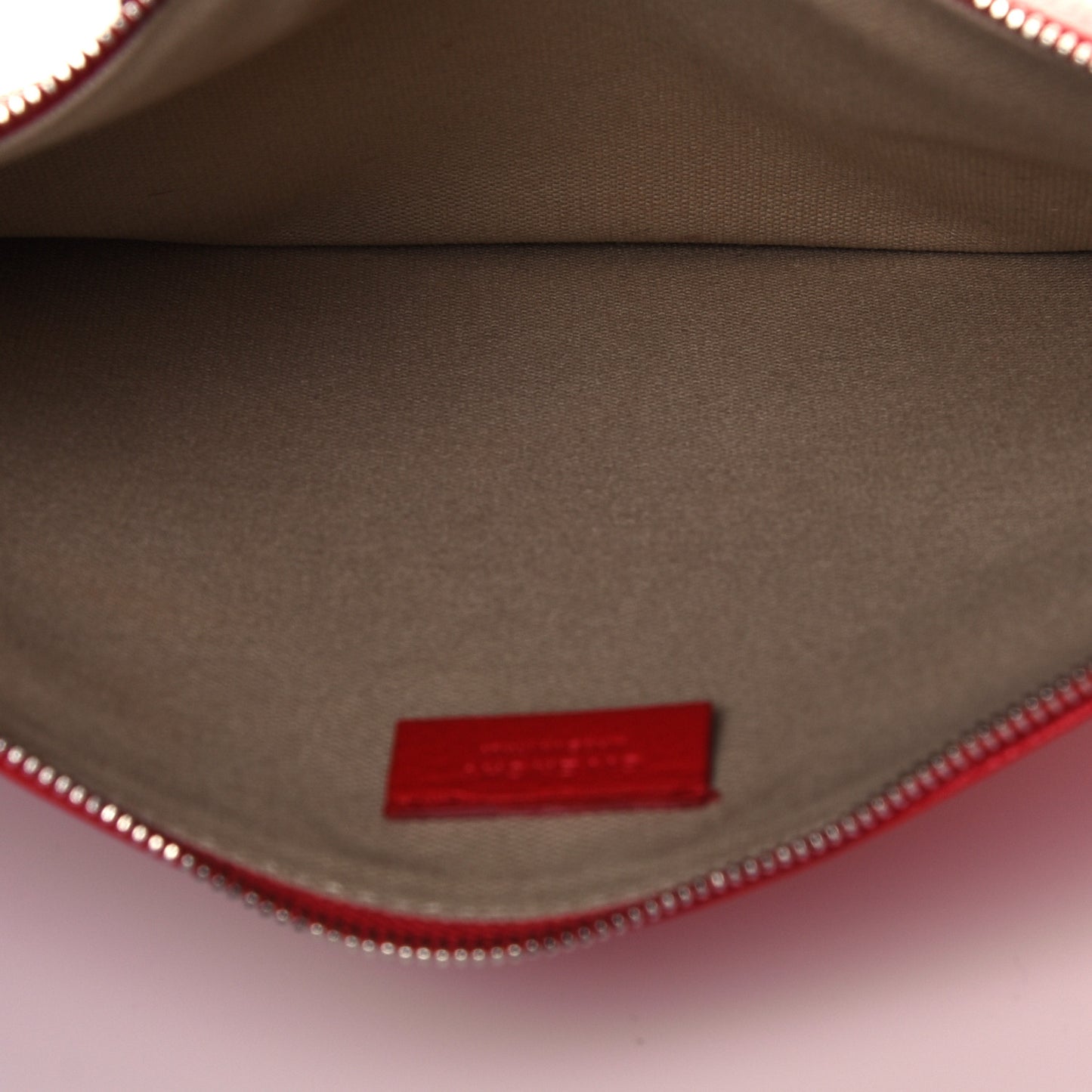 Sugar Goatskin Antigona Pouch Red