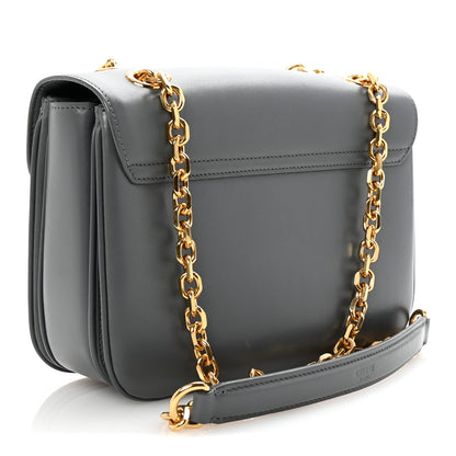 Celine Shiny Calfskin Medium C Bag Grey 3 of 10