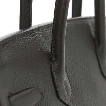 Hermes Taurillon Clemence Birkin 30 Vert Bronze 13 of 15