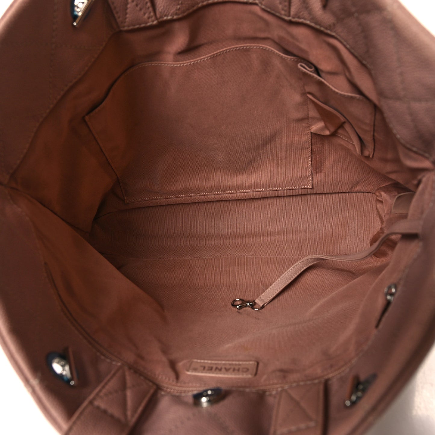 Caviar Quilted Shopping Tote Pink