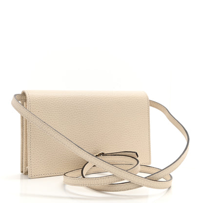 Gucci Dollar Calfskin Mini Swing Wallet Bag Mystic White 5 of 10
