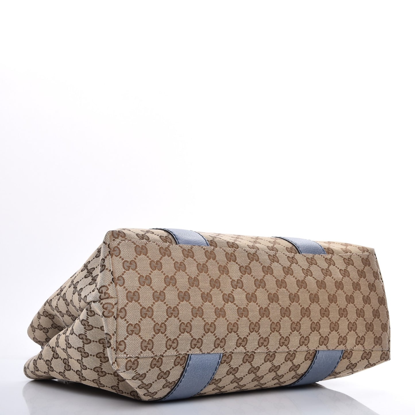 Monogram Medium Bamboo Bar Tote Blue