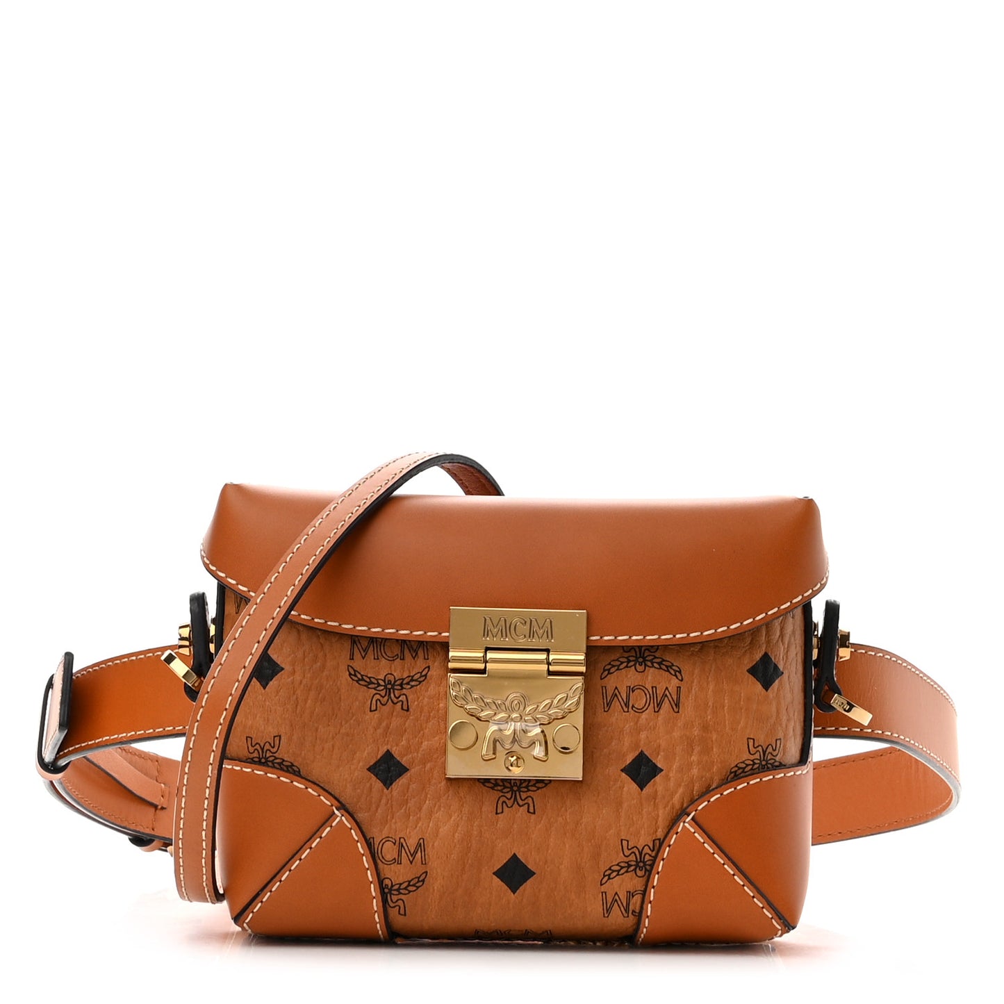Visetos Soft Berlin Convertible Belt Bag Cognac