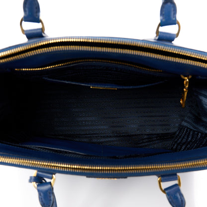 Prada Saffiano Medium Galleria Double Zip Tote Bluette 4 of 11