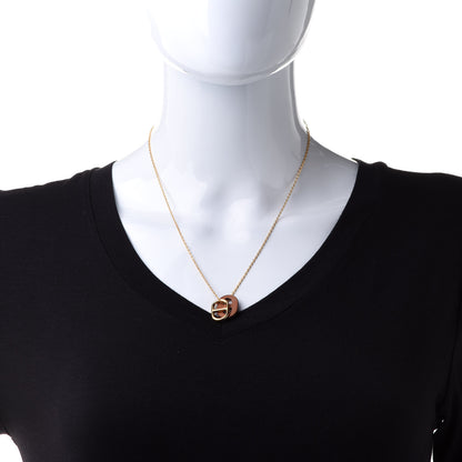 Hermes Swift O'Maillon Pendant Necklace Gold 2 of 8