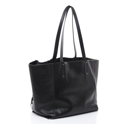 Chloe Smooth Calfskin Medium Milo Shopping Tote Black 3 of 18