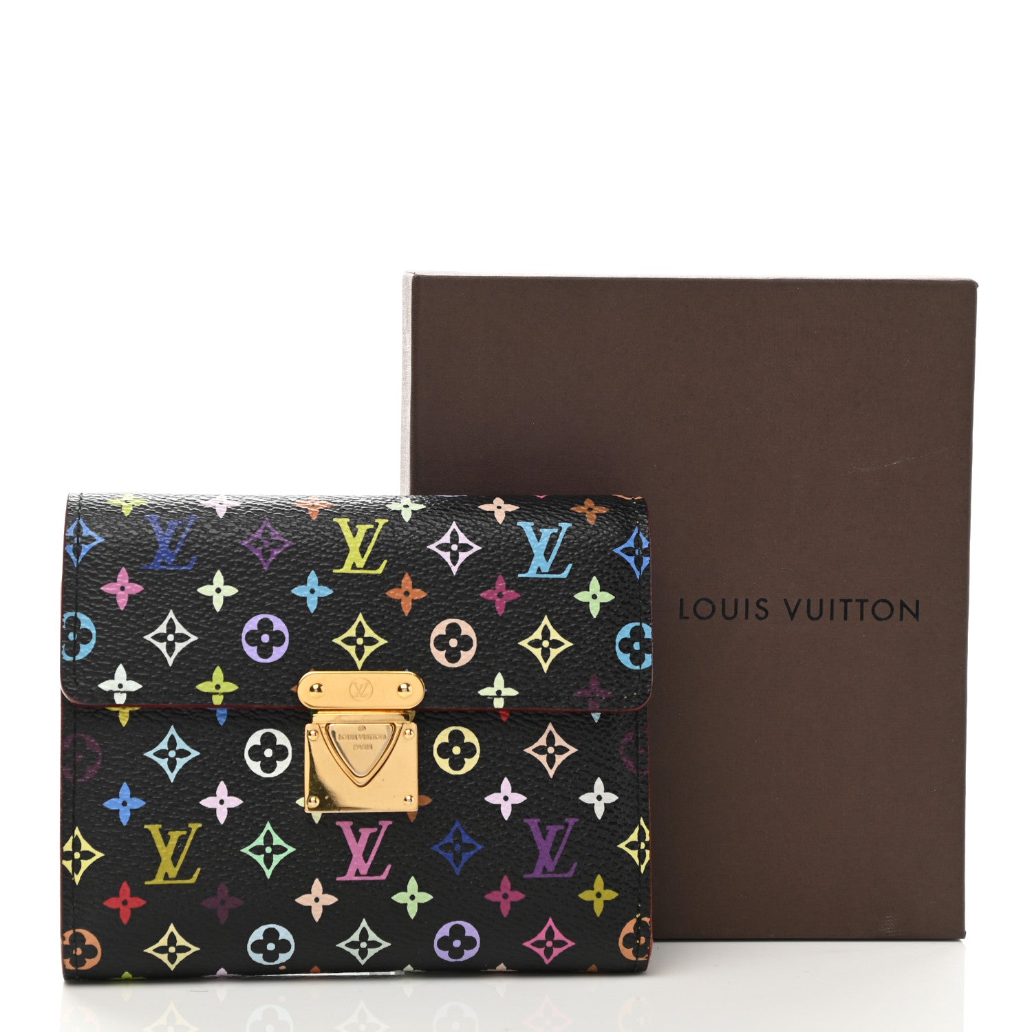 Louis Vuitton Monogram Multicolor Koala Wallet Black 10 of 10
