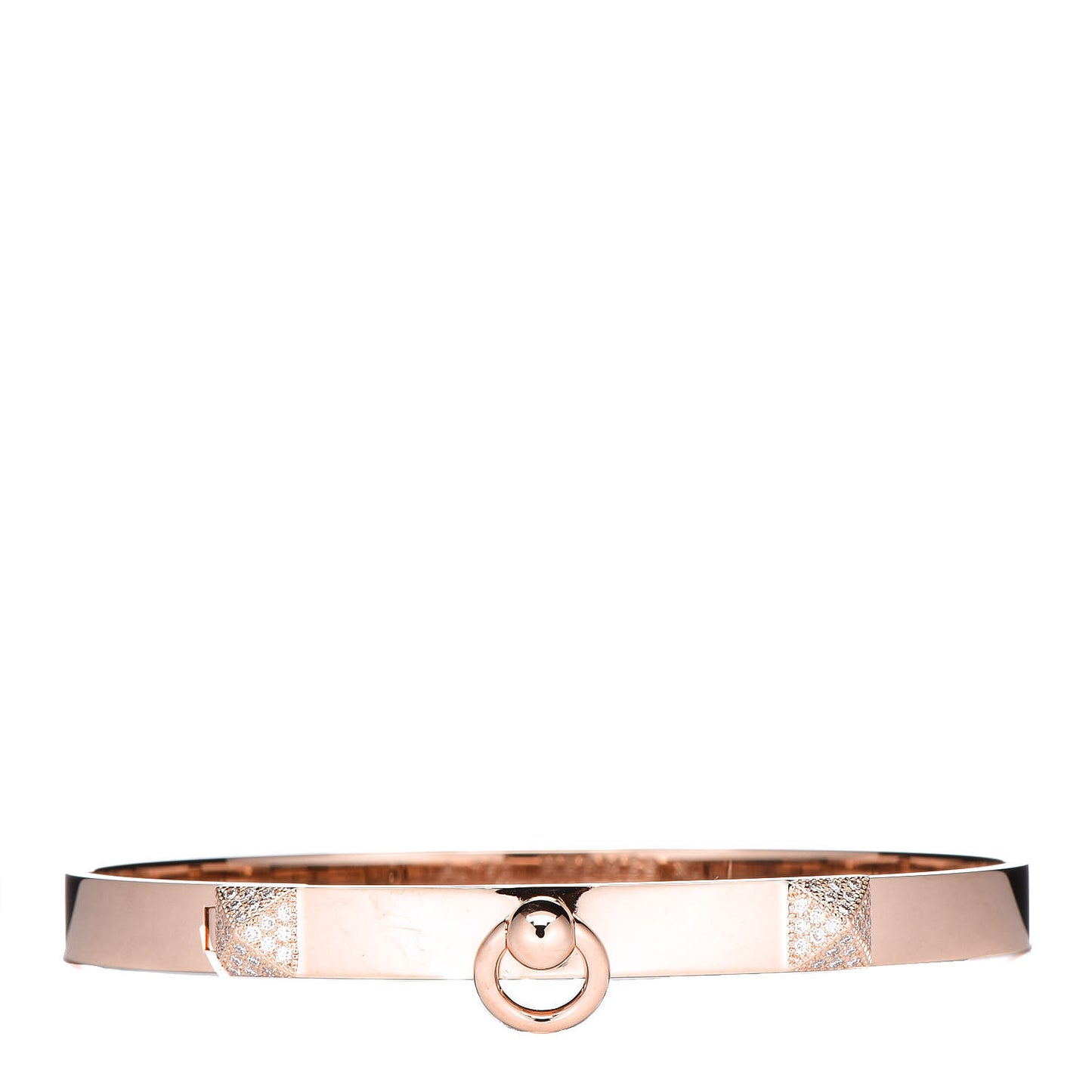 18K Rose Gold Diamond PM Collier De Chien Bracelet XL