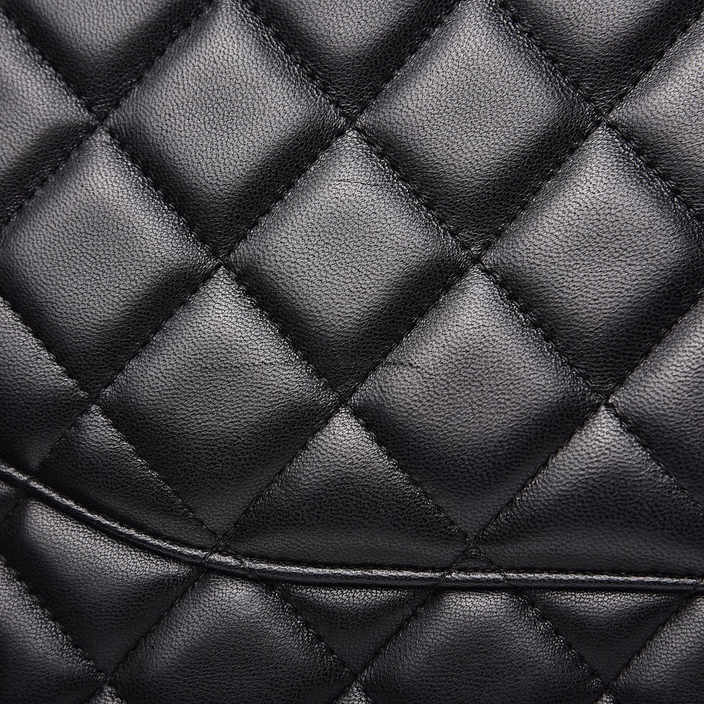 Lambskin Quilted Maxi Double Flap Black