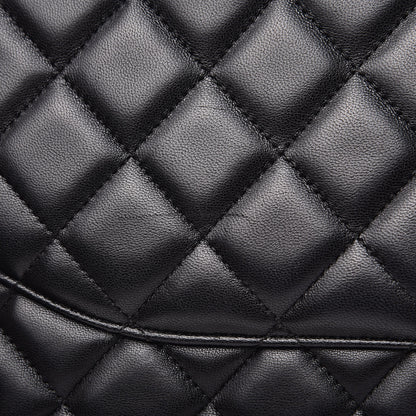 Chanel Lambskin Quilted Maxi Double Flap Black 14 of 22