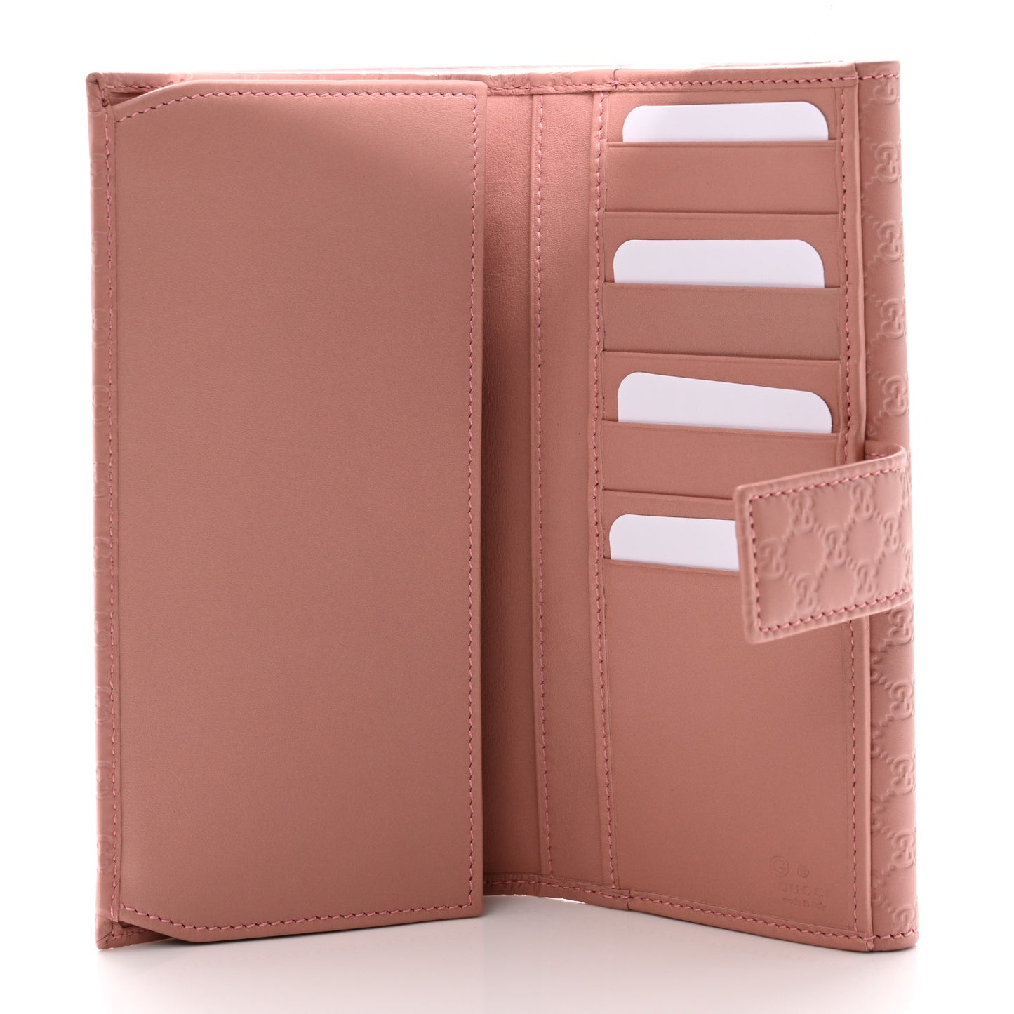 Microguccissima Continental Flap Wallet Soft Pink