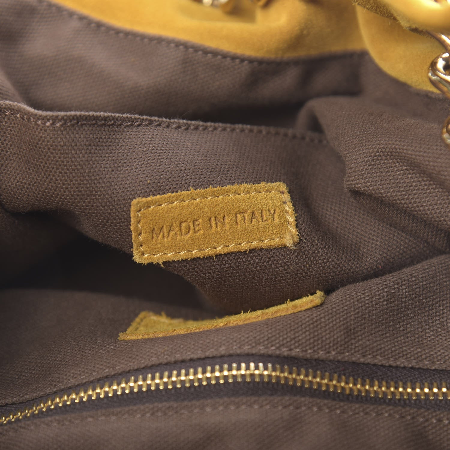 Burberry Suede Bucket Bag Yellow 7 of 13