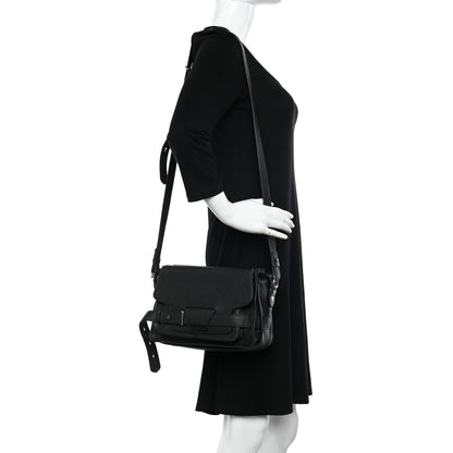 Proenza Schouler Calfskin Beacon Saddle Bag Black 2 of 13