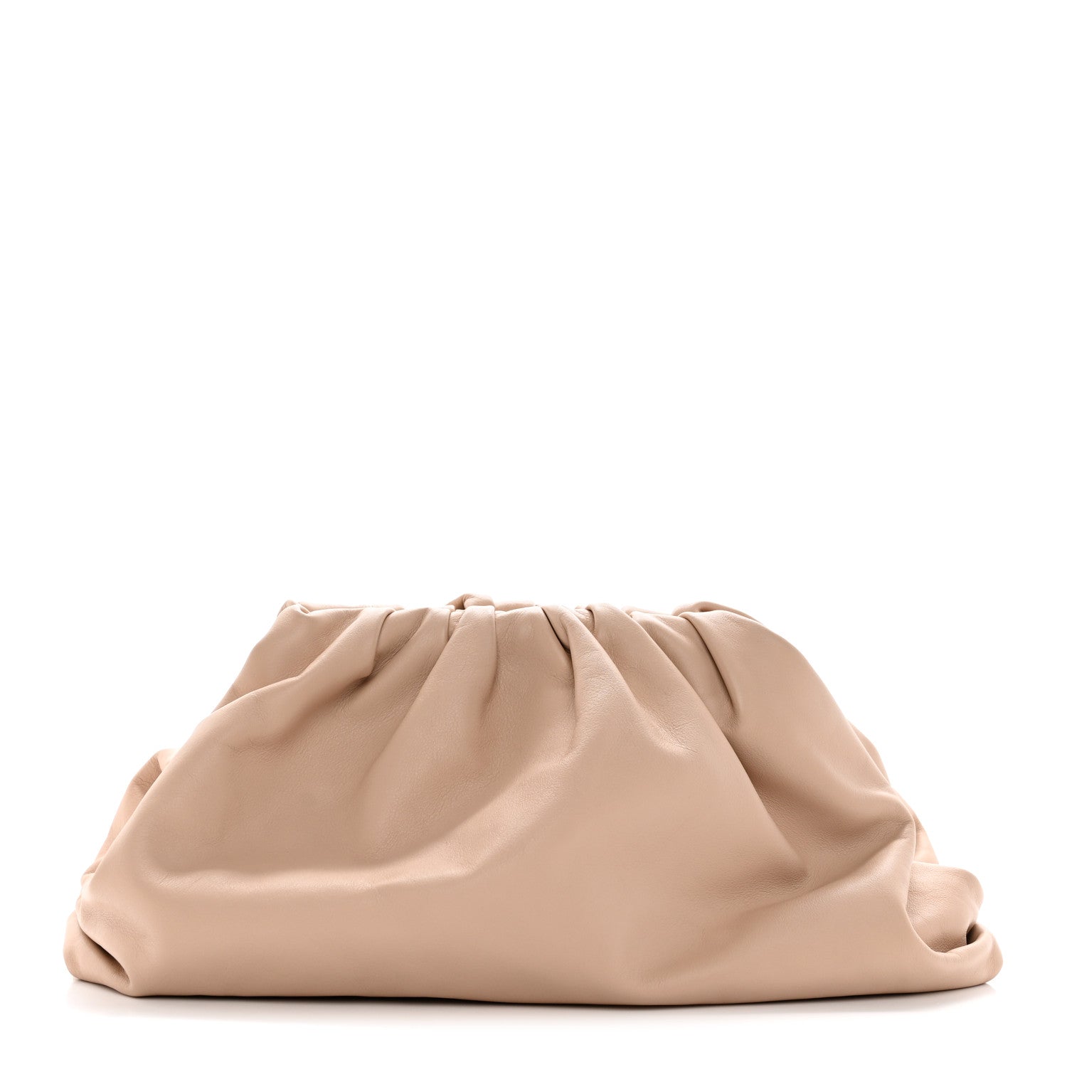 Bottega Veneta Smooth Butter Calf The Pouch Oversized Clutch Nude 1 of 8