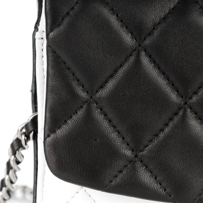 Chanel Lambskin Quilted Double Sided Wallet On Chain WOC White 8 of 9