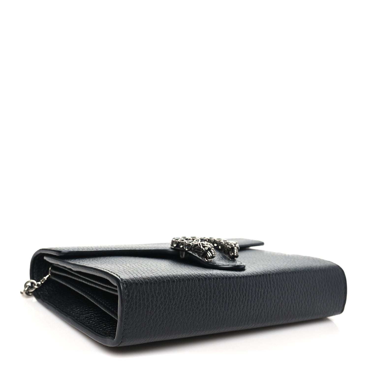 Gucci Calfskin Mini Dionysus Chain Wallet Black 4 of 10