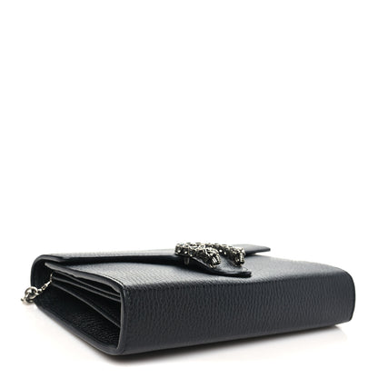 Gucci Calfskin Mini Dionysus Chain Wallet Black 4 of 10