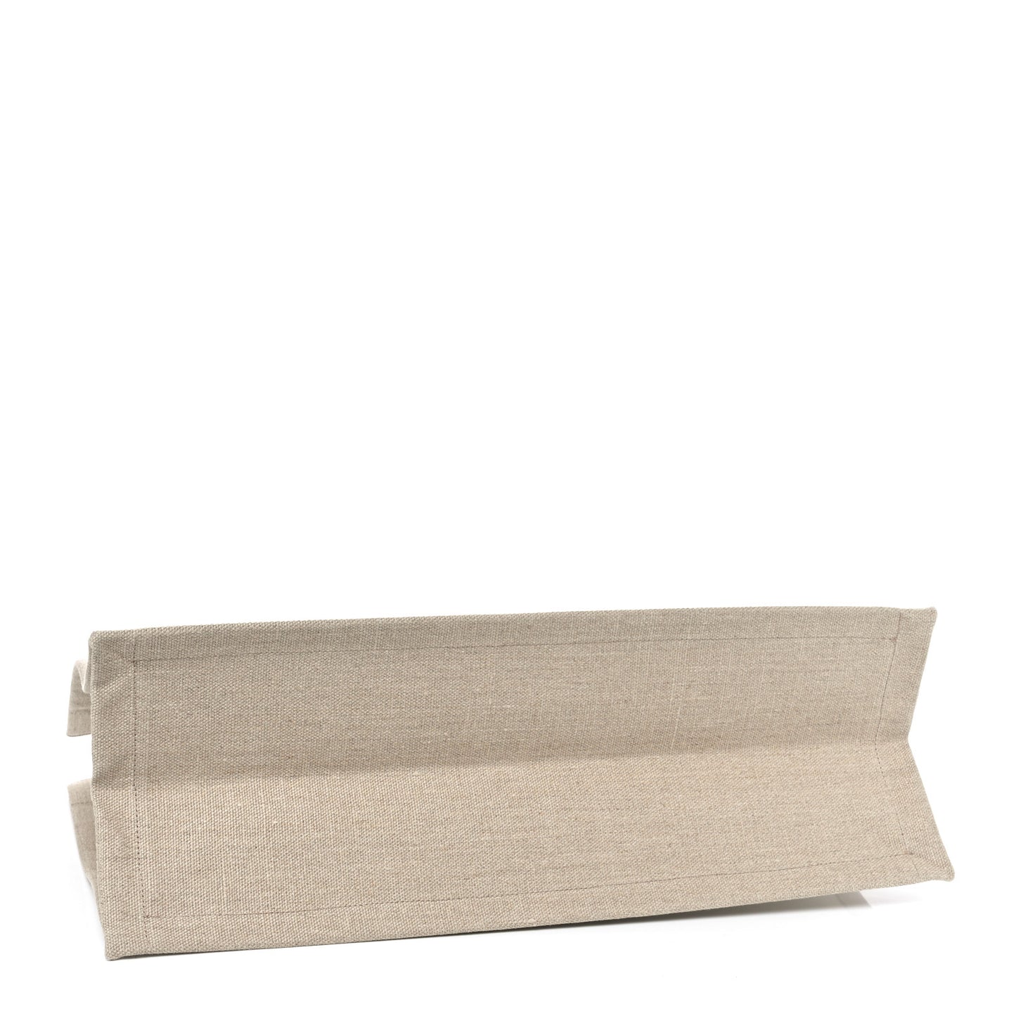 Linen Calfskin Rive Gauche Tote Greggio Natural