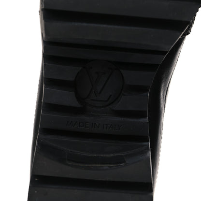 Louis Vuitton Metallic Calfskin Technical Fabric Digital Gate Laureate Platform Desert Boot 37 Silver 6 of 8