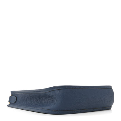 Hermes Taurillon Clemence Evelyne TPM Bleu Agate 4 of 11