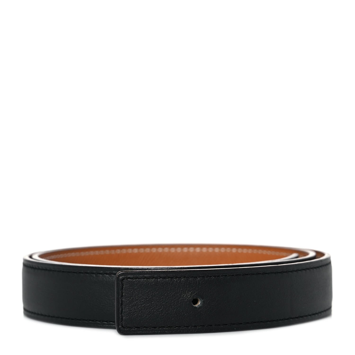 Hermes Swift Epsom 24mm Belt Strap 75 Black Gold 1 of 6