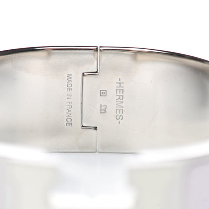 Hermes Enamel Wide Clic Clac H Bracelet PM Rose Nymph White 4 of 6