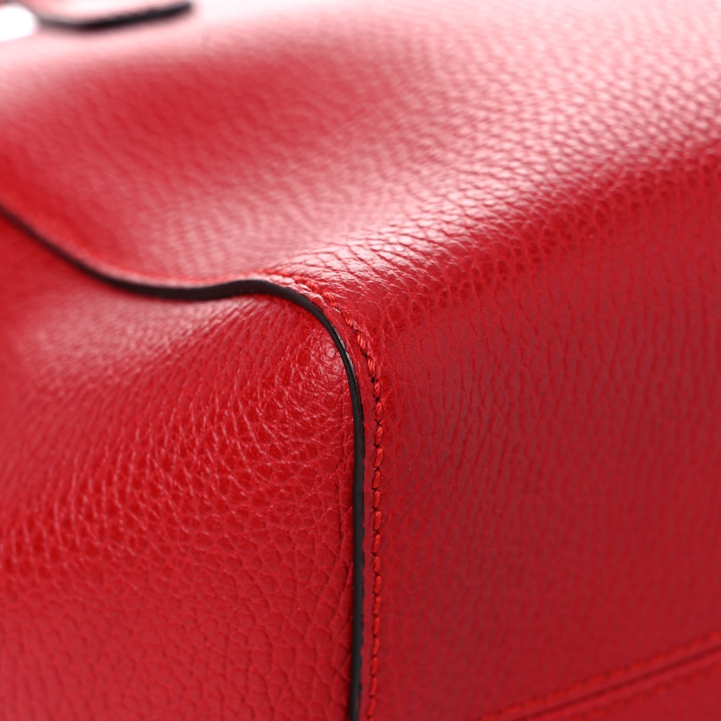 Dollar Calfskin Small Swing Tote Red