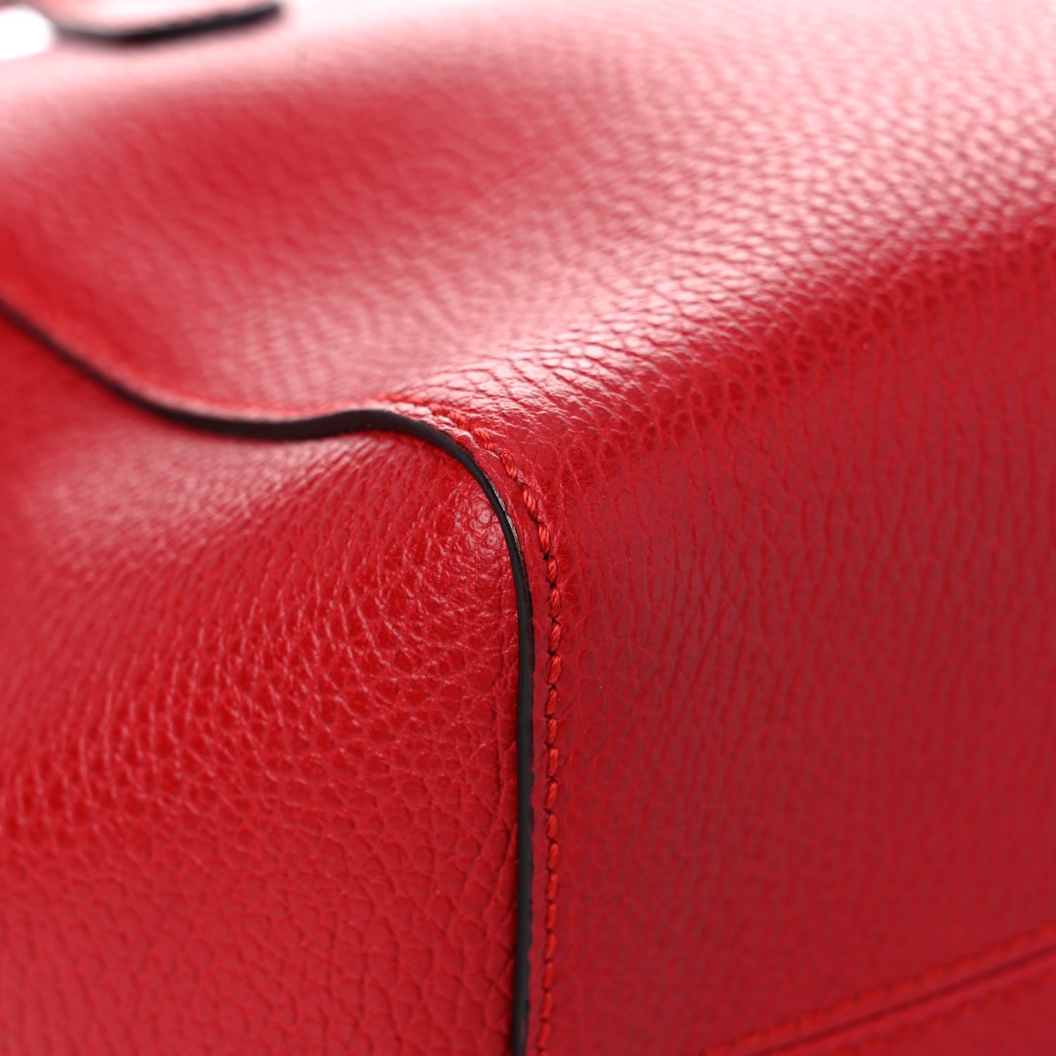 Gucci Dollar Calfskin Small Swing Tote Red 9 of 12