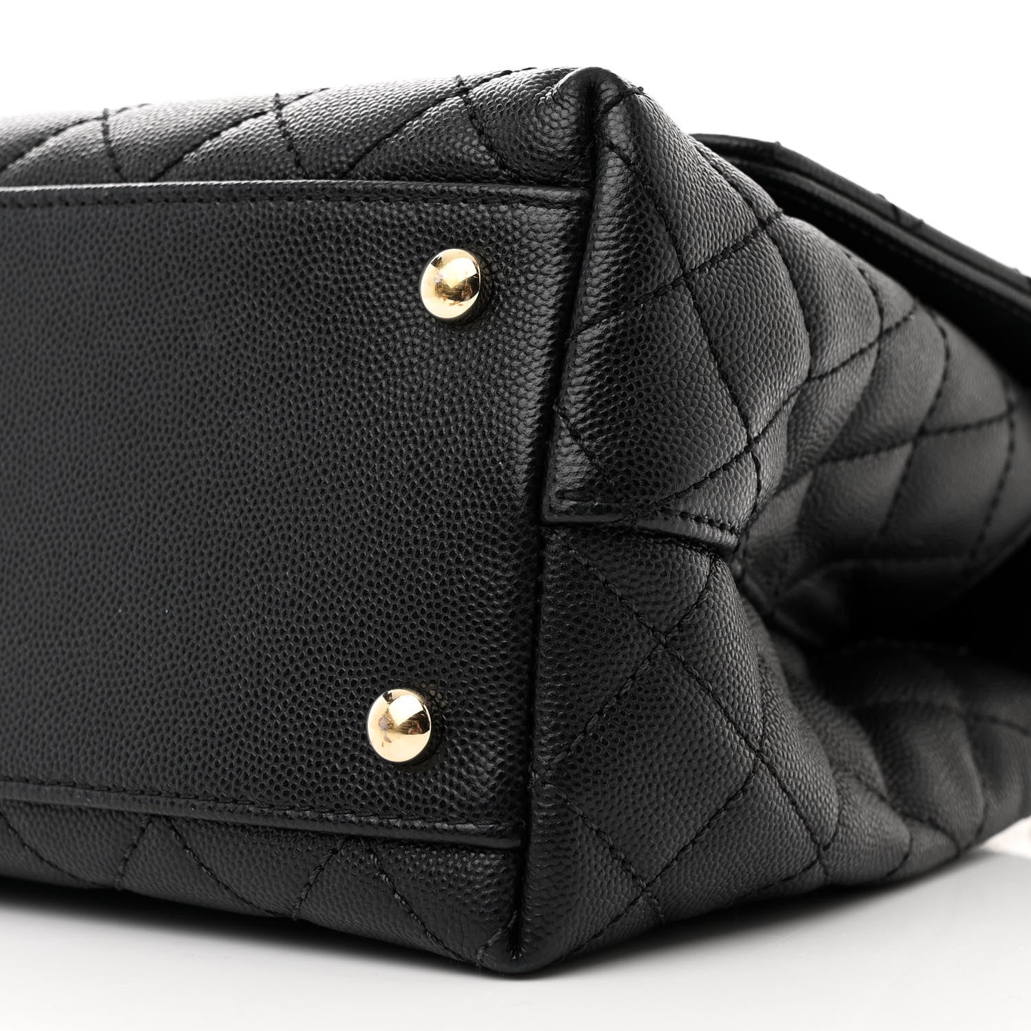 Chanel Caviar Quilted Small Coco Handle Flap Black 11 of 13