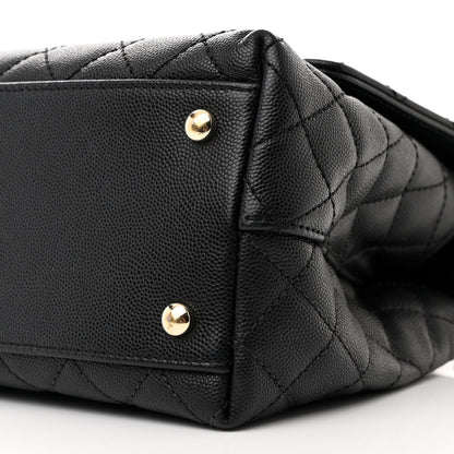 Chanel Caviar Quilted Small Coco Handle Flap Black 11 of 13