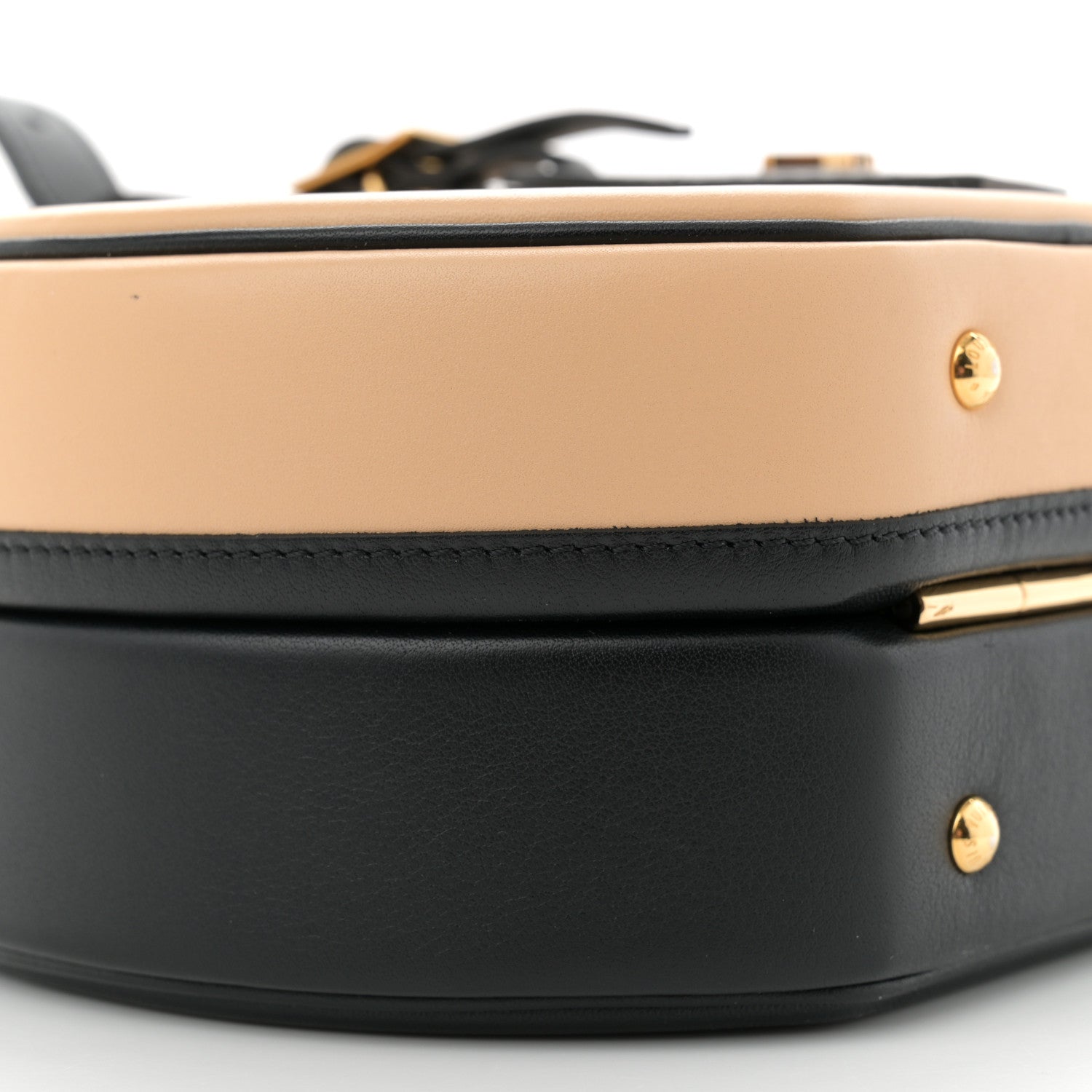 Louis Vuitton Calfskin Petite Boite Chapeau Black Beige 9 of 11