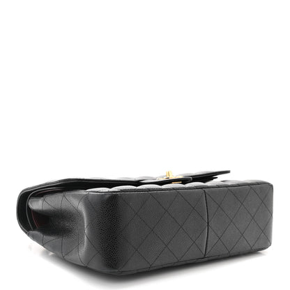 Chanel Caviar Quilted Jumbo Double Flap Black 4 of 11