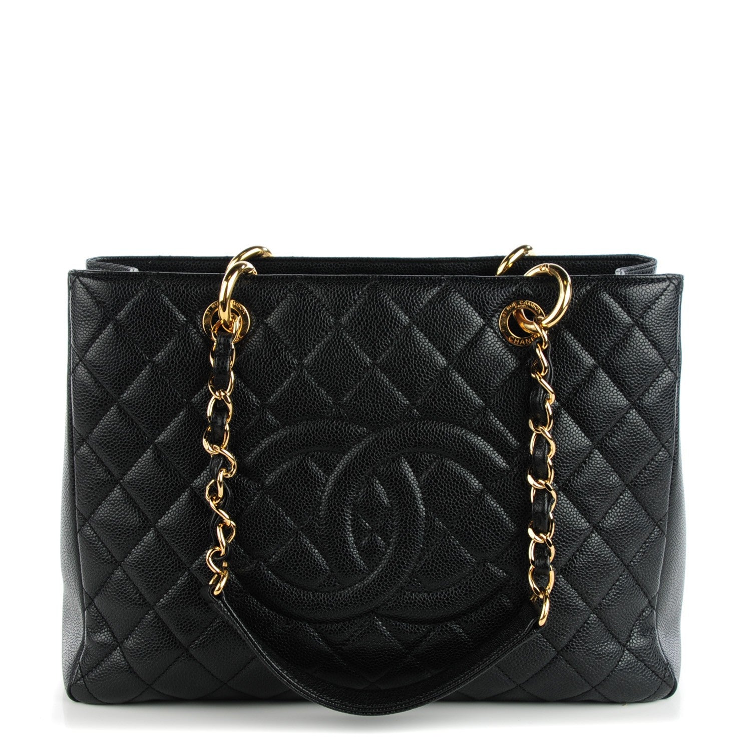 Chanel Caviar Quilted Grand Shopping Tote GST Black 1 of 7