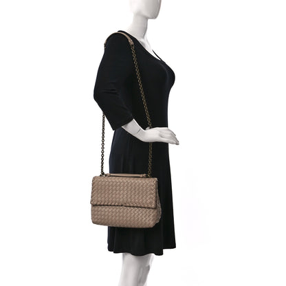 Bottega Veneta Nappa Intrecciato Medium Olimpia Bag Fume 2 of 8