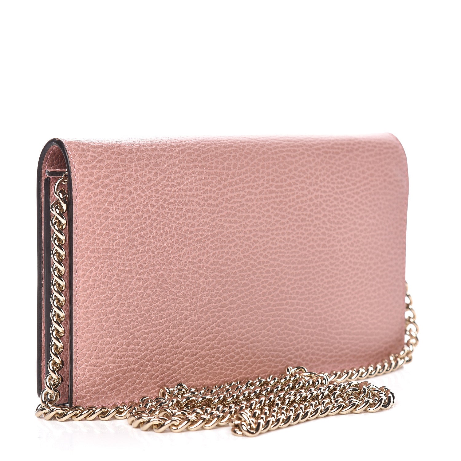 Gucci Dollar Calfskin Medium Betty Chain Wallet Soft Pink 3 of 10