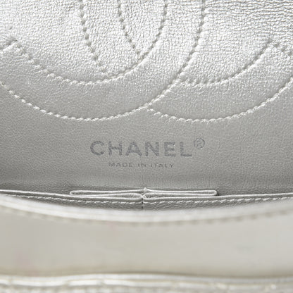 Chanel Metallic Aged Calfskin 2.55 Reissue 225 Flap Silver 10 of 11