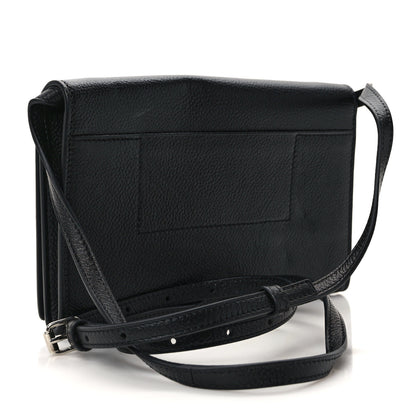 Balenciaga Grained Calfskin Phone Holder Black 3 of 8