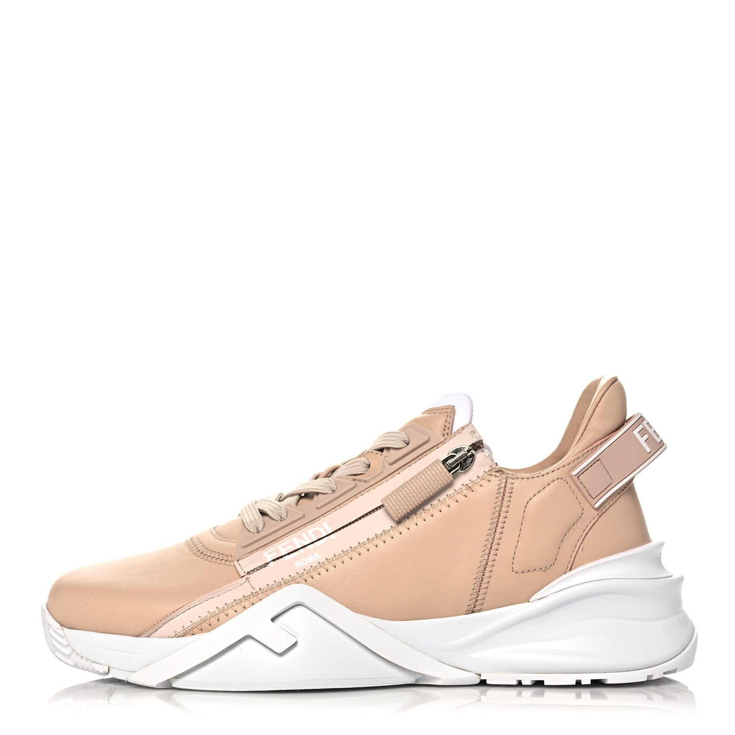Fendi Vitello Fendi Flow Low Top Sneakers 39 Poudre 1 of 9
