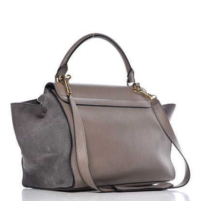 Celine Calfskin Suede Medium Trapeze 3 of 13