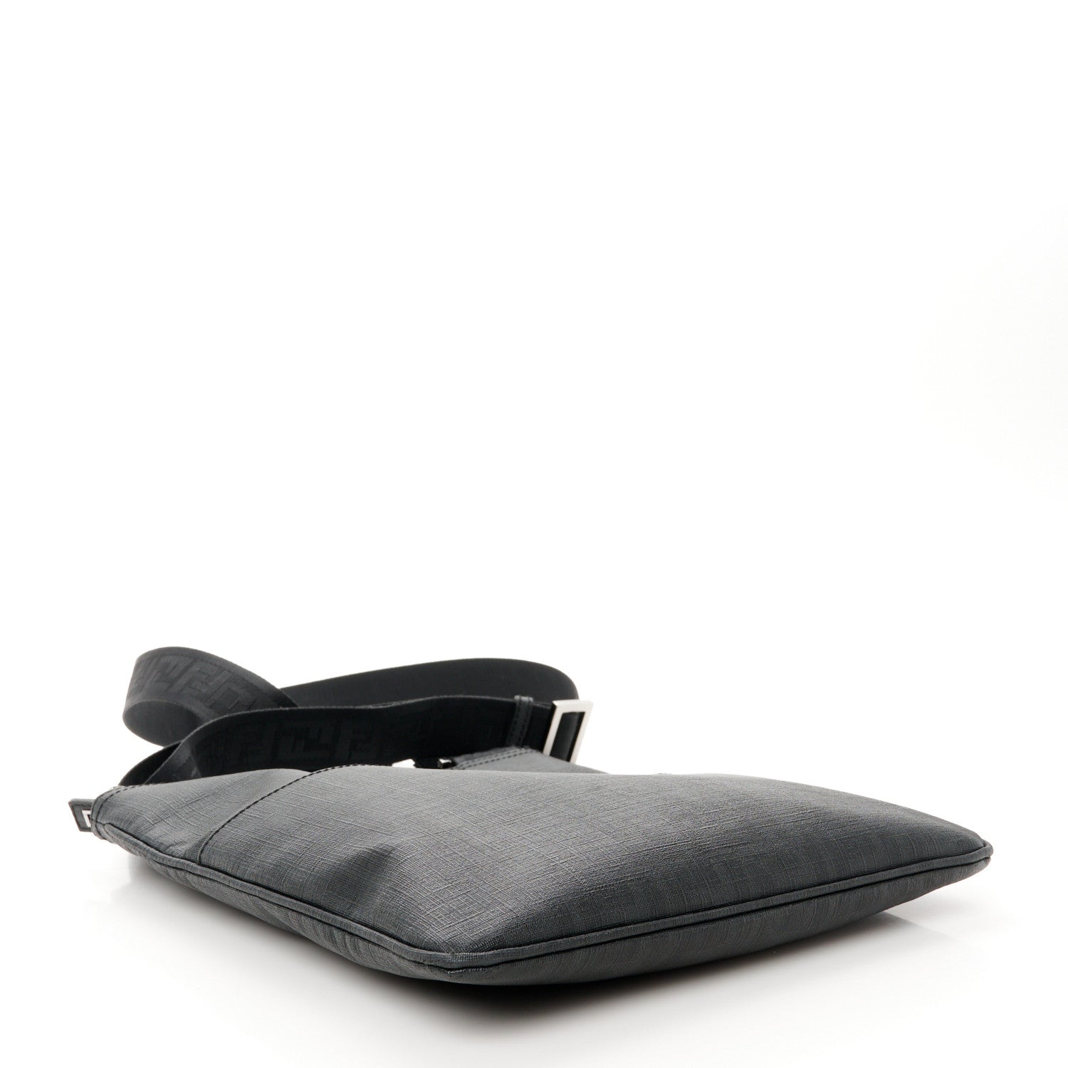 Fendi Zucca Spalmati Messenger Bag Black 4 of 10
