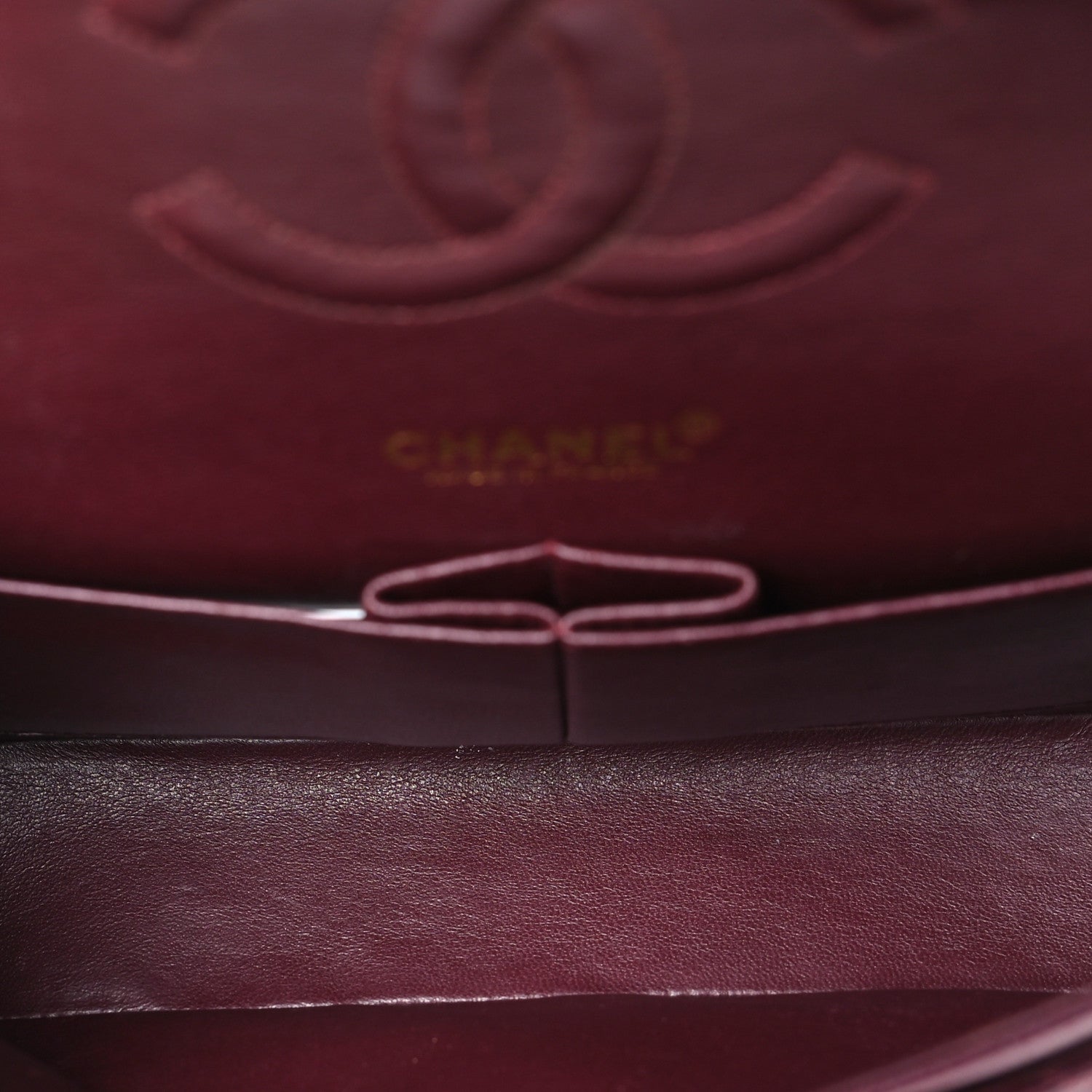 Chanel Caviar Quilted Medium Double Flap Burgundy 5 of 11